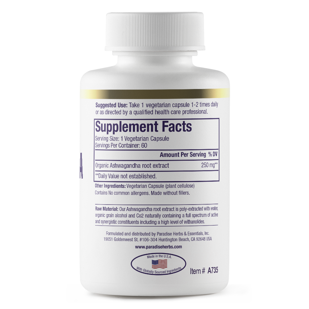 Ashwagandha, organic extract