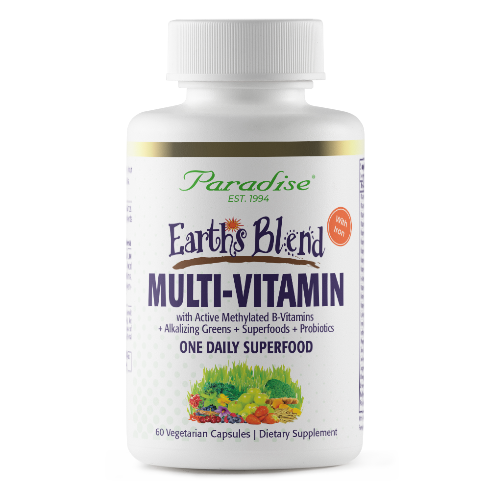 Earth's Blend Superfood Multivitamin With Iron