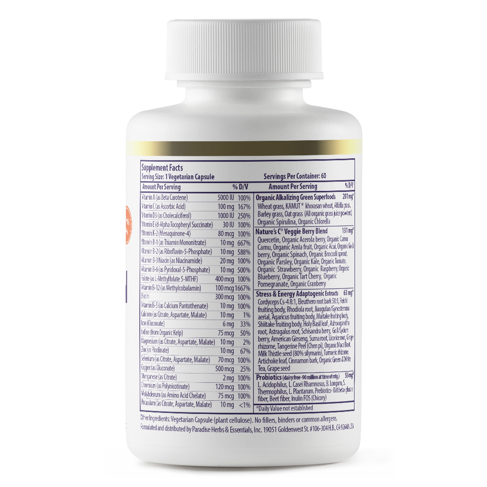 Earth's Blend Multi-Vitamin - With Iron