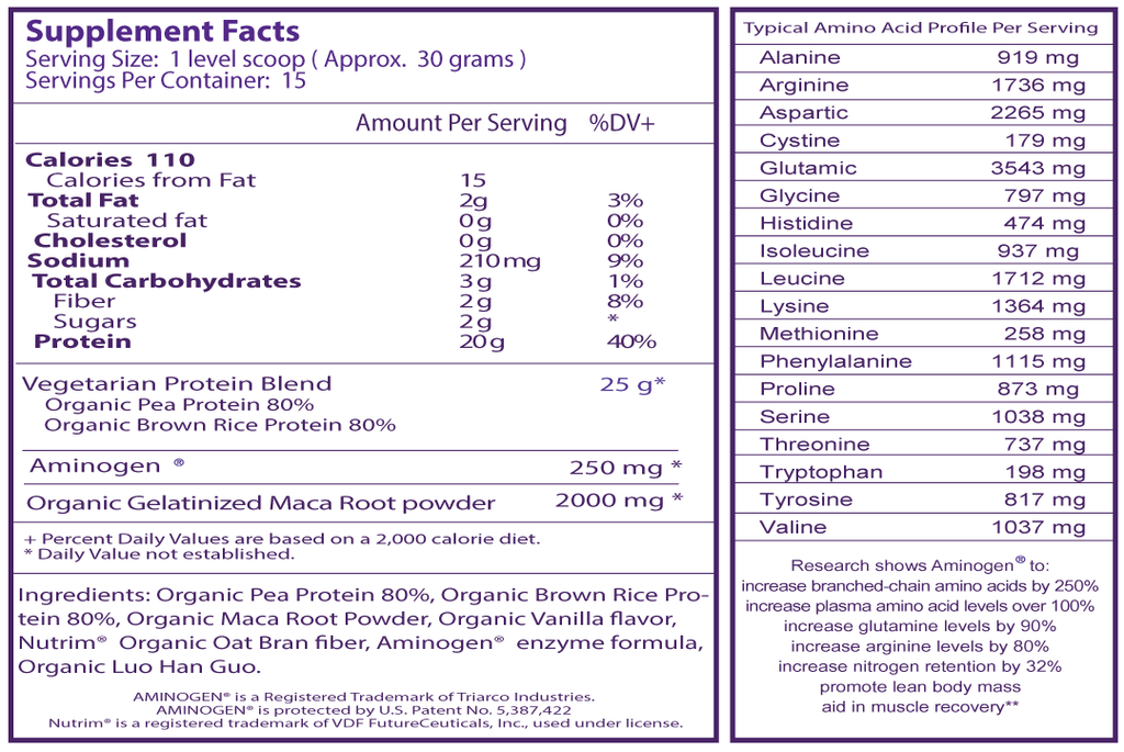 Maca Up Protein Vanilla
