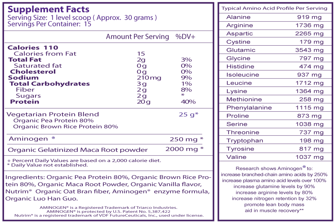 Maca Up Protein Vanilla