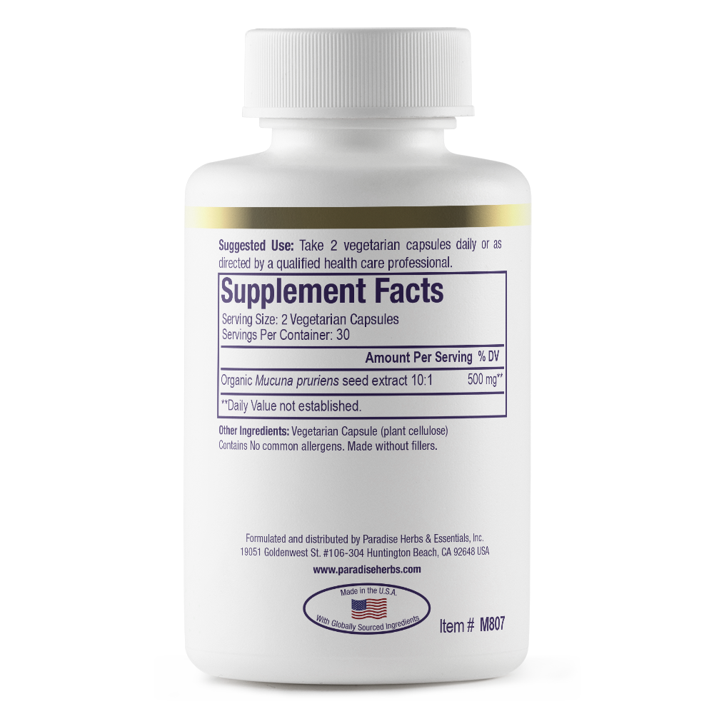 Mucuna, organic extract 15% L-Dopa