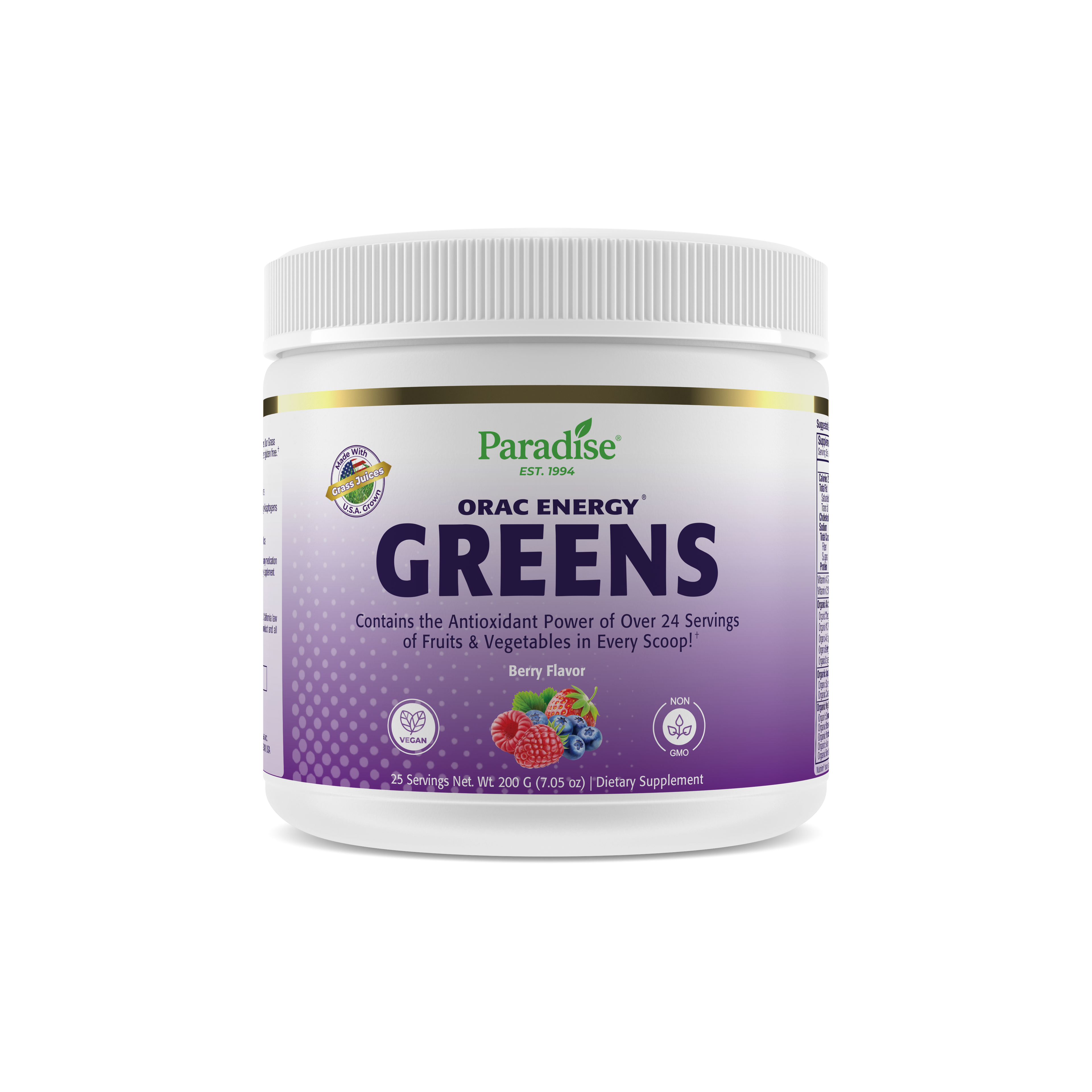 ORAC Energy Greens Flavors