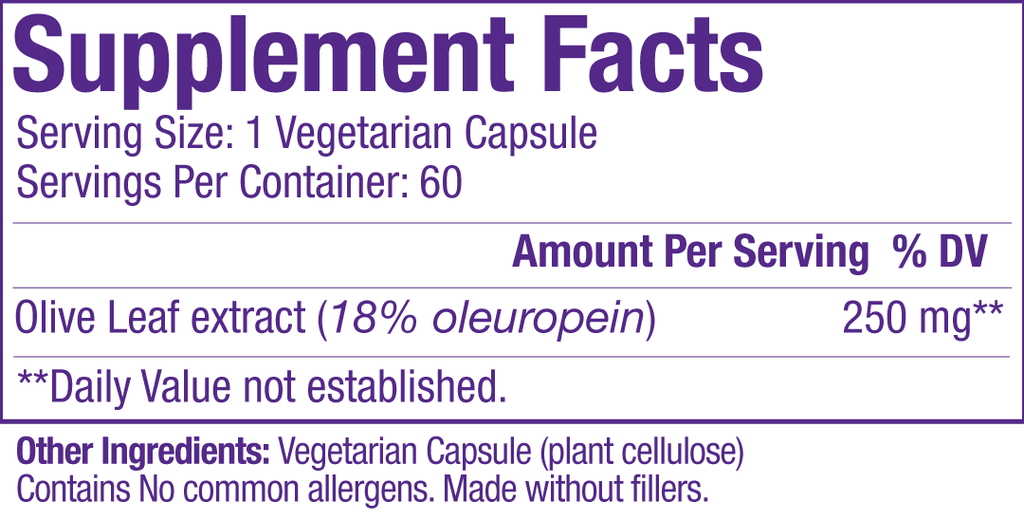 Olive Leaf 18% Oleuropein