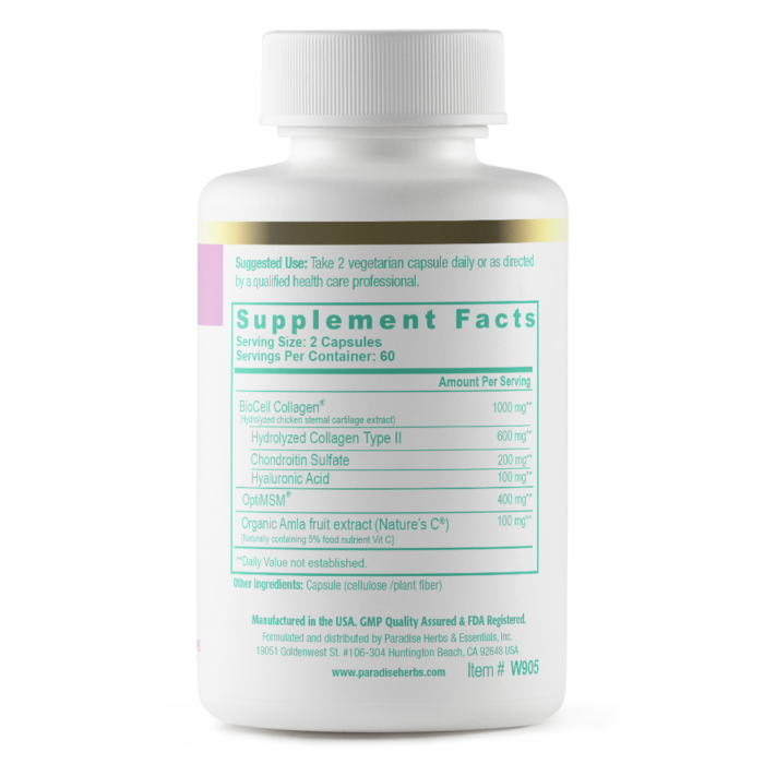 Whole Woman Collagen 120ct Supp Facts