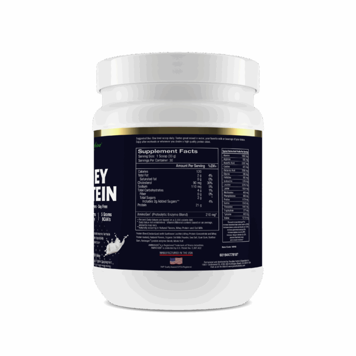 Whey Protein Vanilla Supp Facts