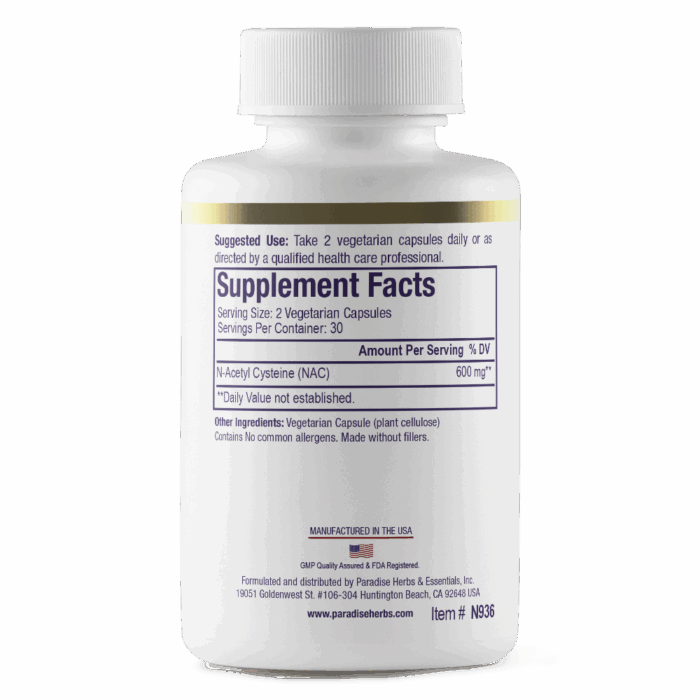 NAC 60ct. Supp Facts